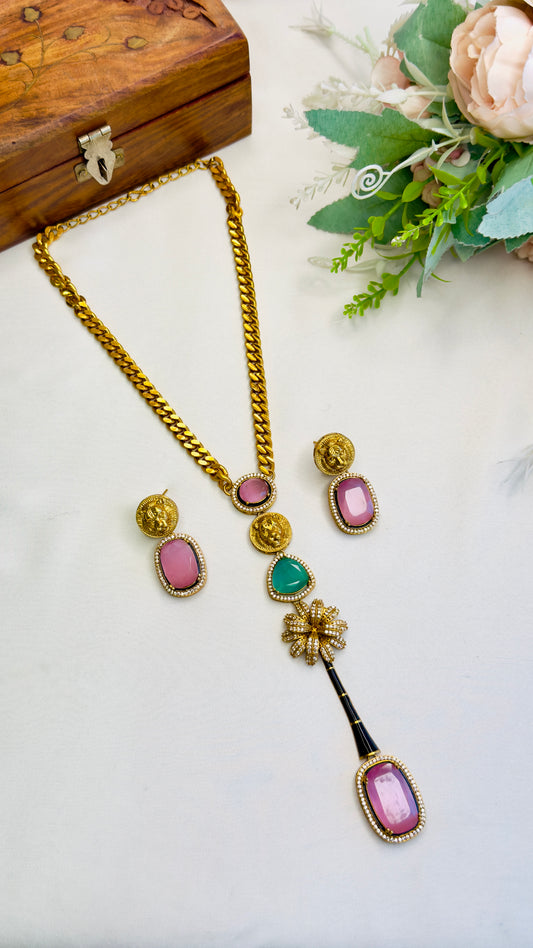 Flower design Necklace Set