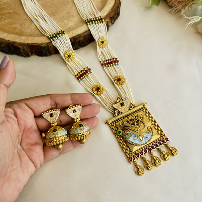 Multicolor Meenakari Long Necklace