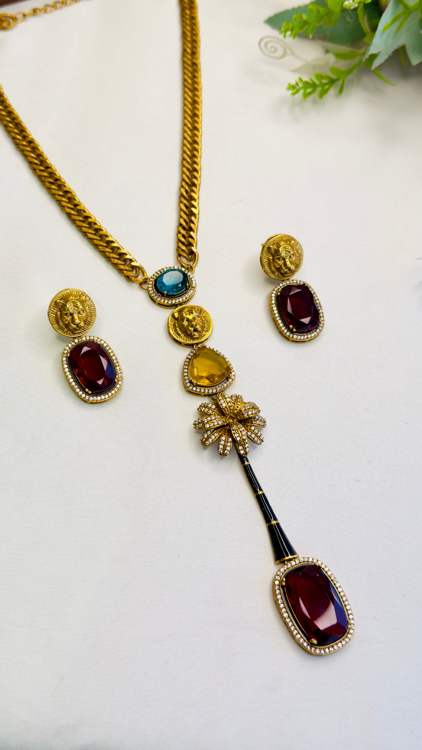 Flower design Necklace Set