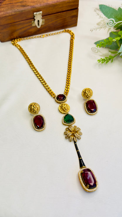 Flower design Necklace Set