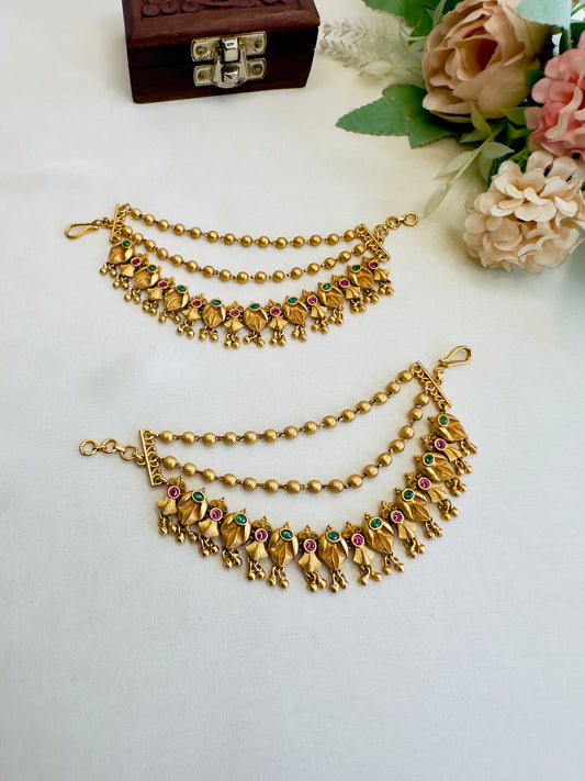 Temple Three Layer Ear chain