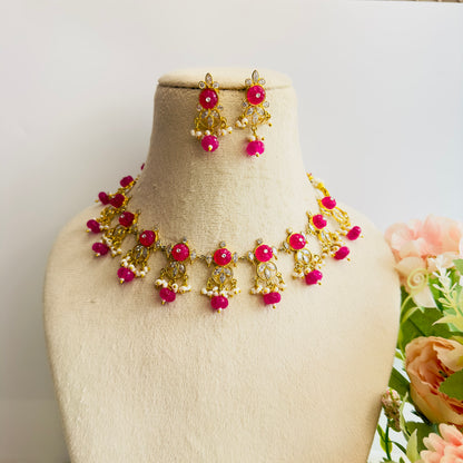 Polki with Beads necklace Set