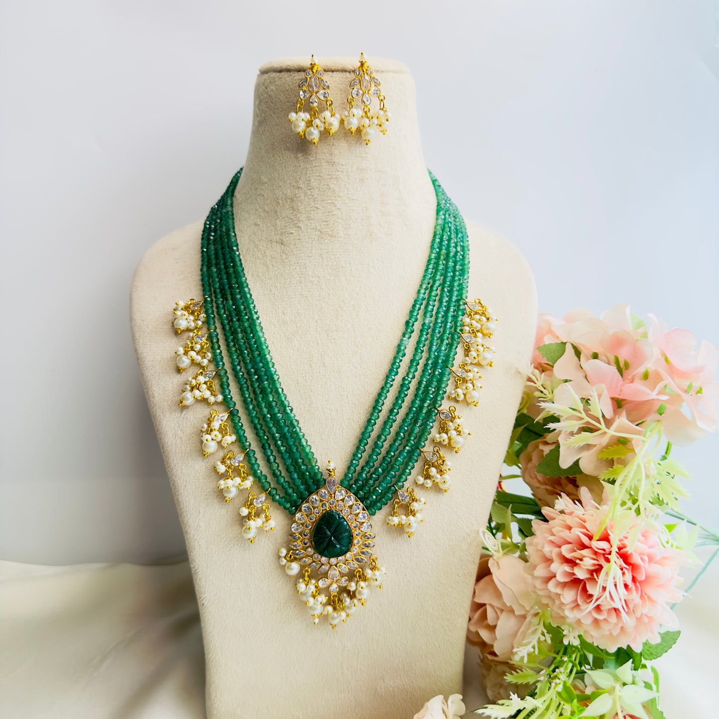 Layered Polki necklace