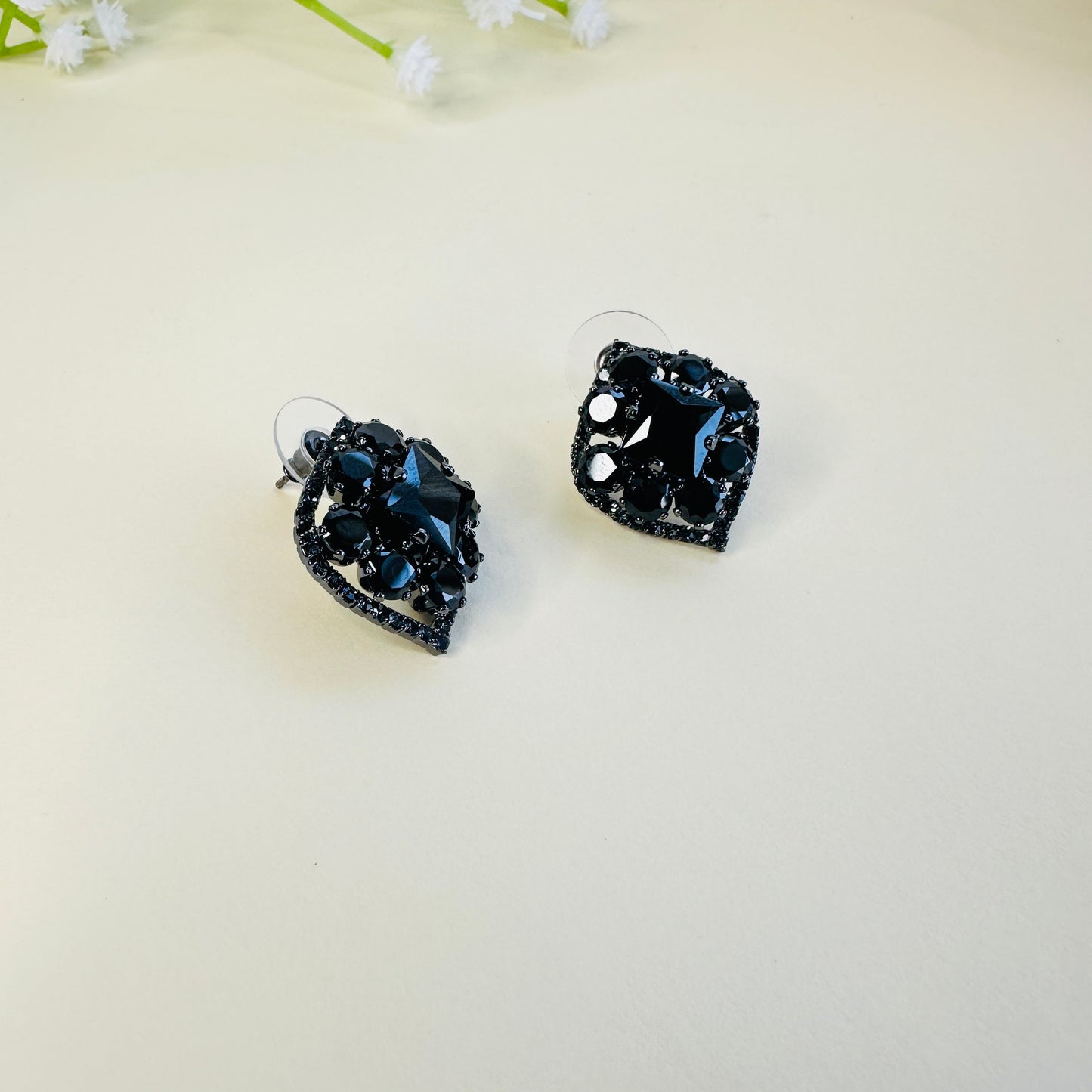 Stone Stud Earrings