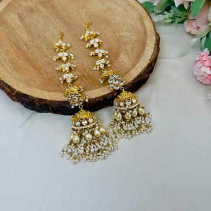 Jhumki Earrings with earchain
