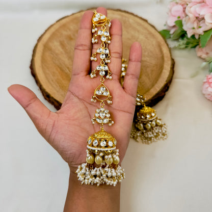 Jhumki Earrings with earchain