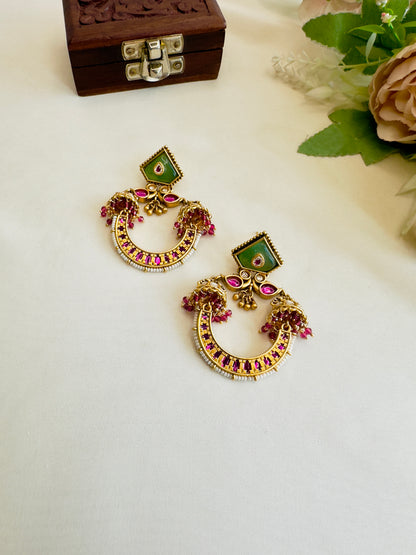 Side Jhumki Rajwadi Earrings