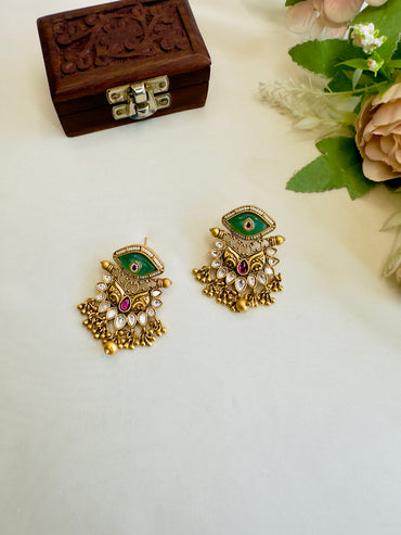 Kundan Rajwadi Earrings