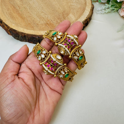 Multicolor Brass Bangles