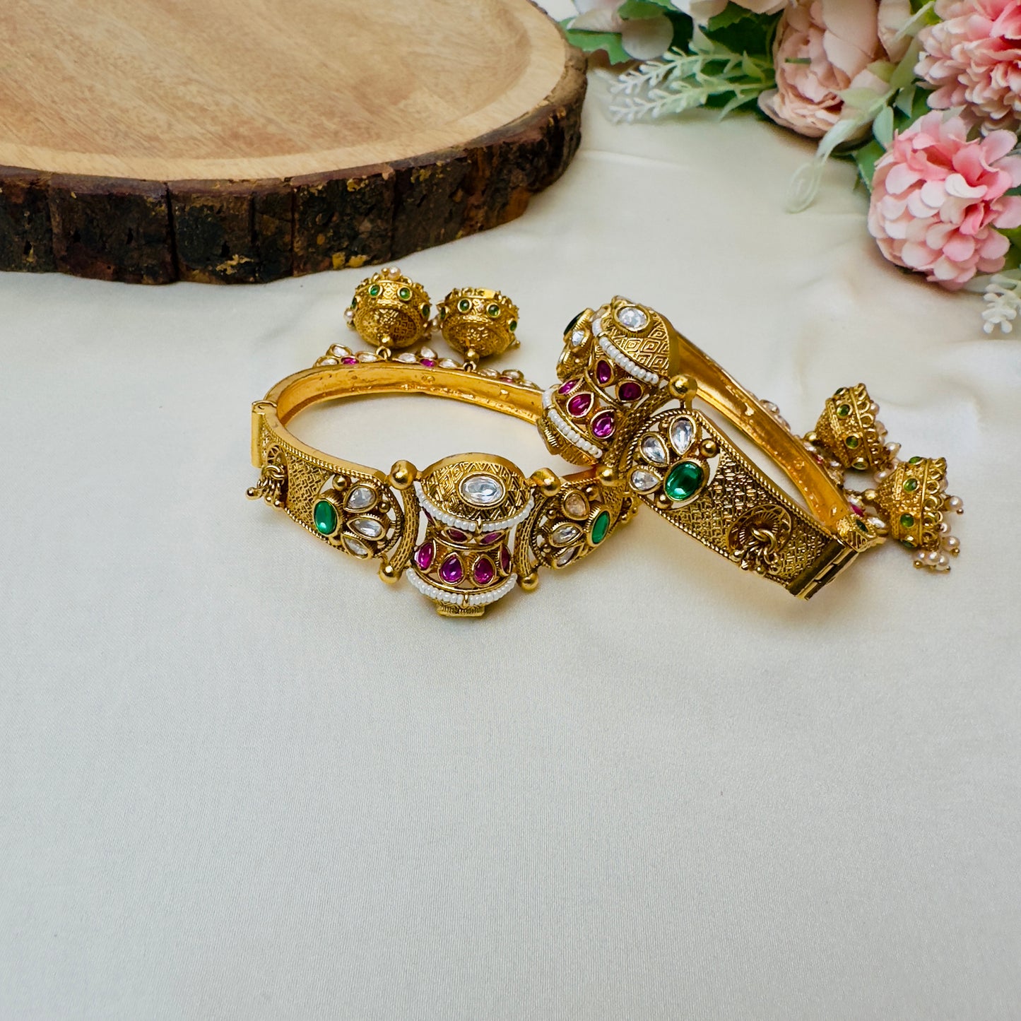 Multicolor Brass Bangles