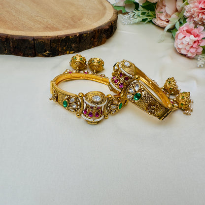 Multicolor Brass Bangles
