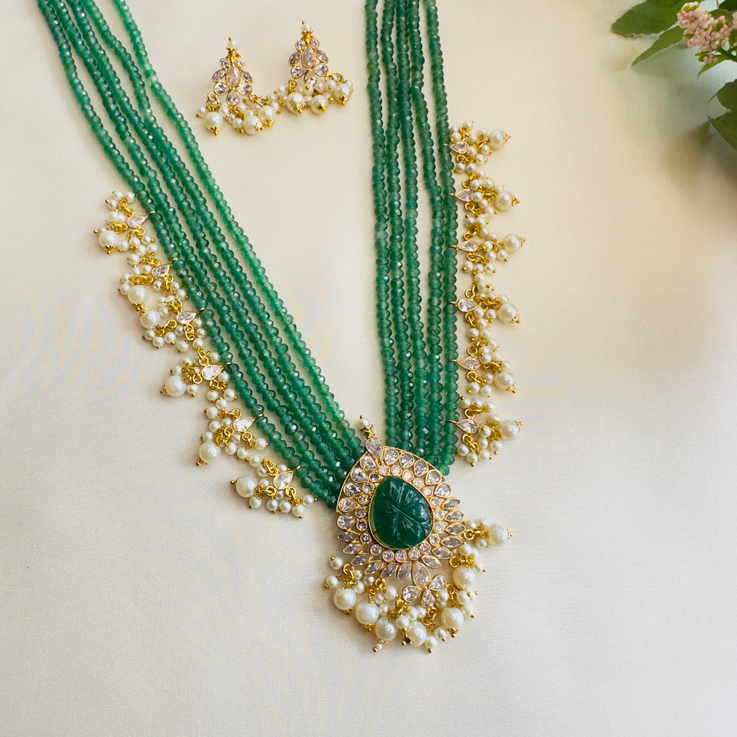 Layered Polki necklace