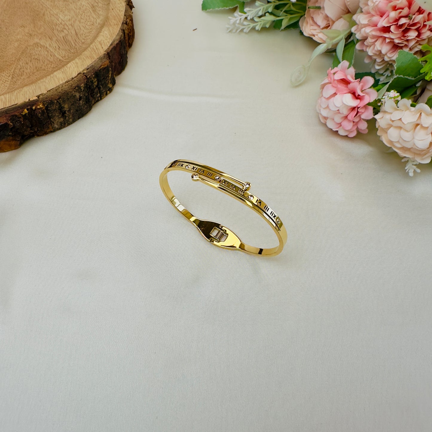 Roman Letter Tarnish Free Bracelet
