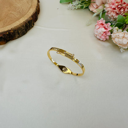 Roman Letter Tarnish Free Bracelet