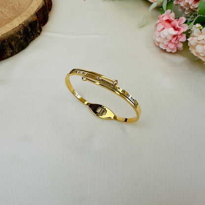 Roman Letter Tarnish Free Bracelet