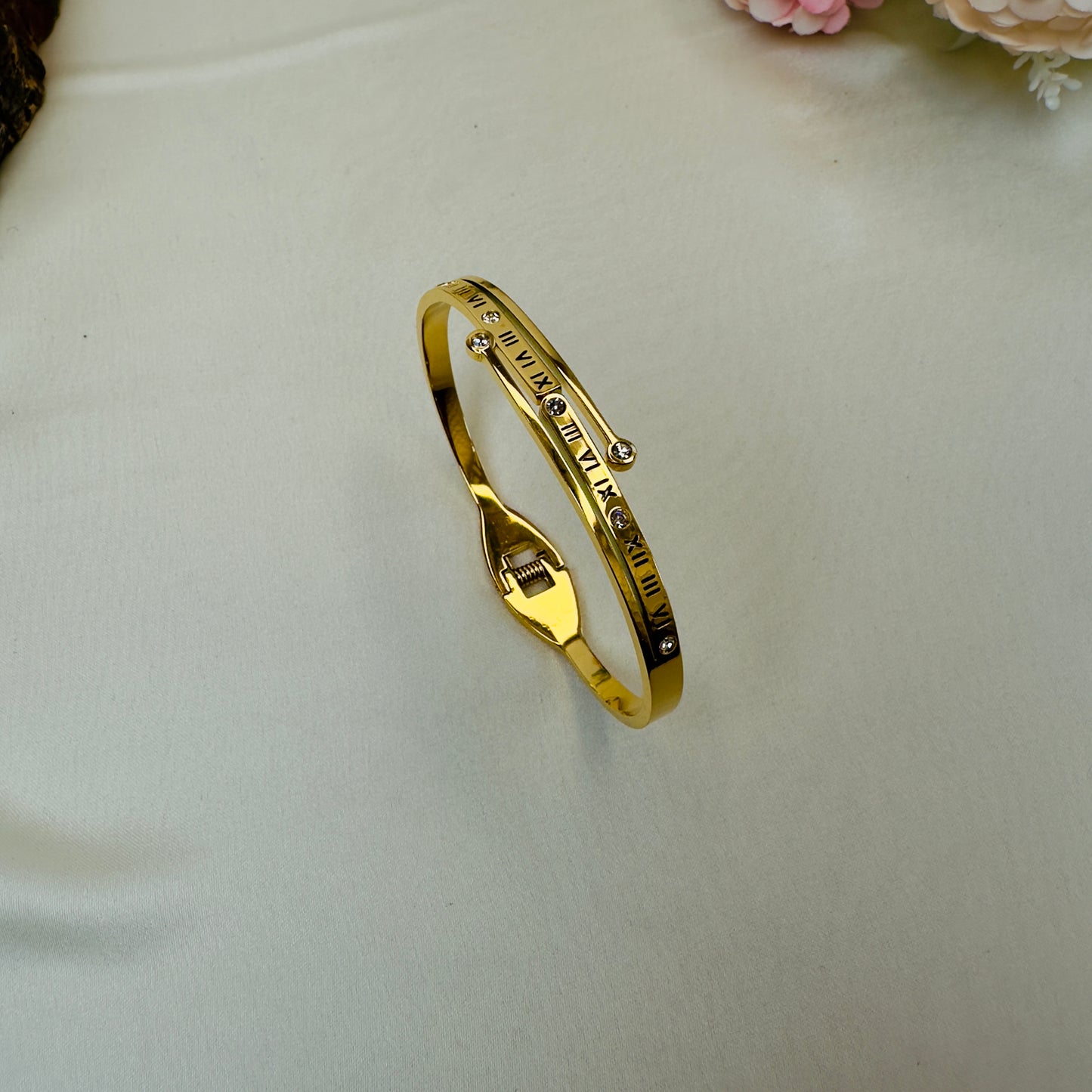 Roman Letter Tarnish Free Bracelet
