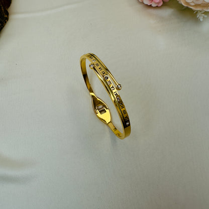 Roman Letter Tarnish Free Bracelet