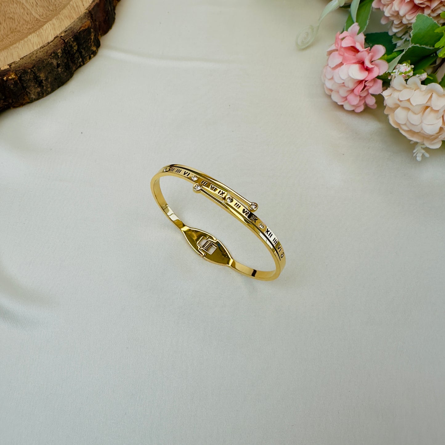 Roman Letter Tarnish Free Bracelet