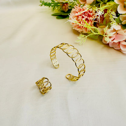 Tarnish free Bracelet Ring Combo