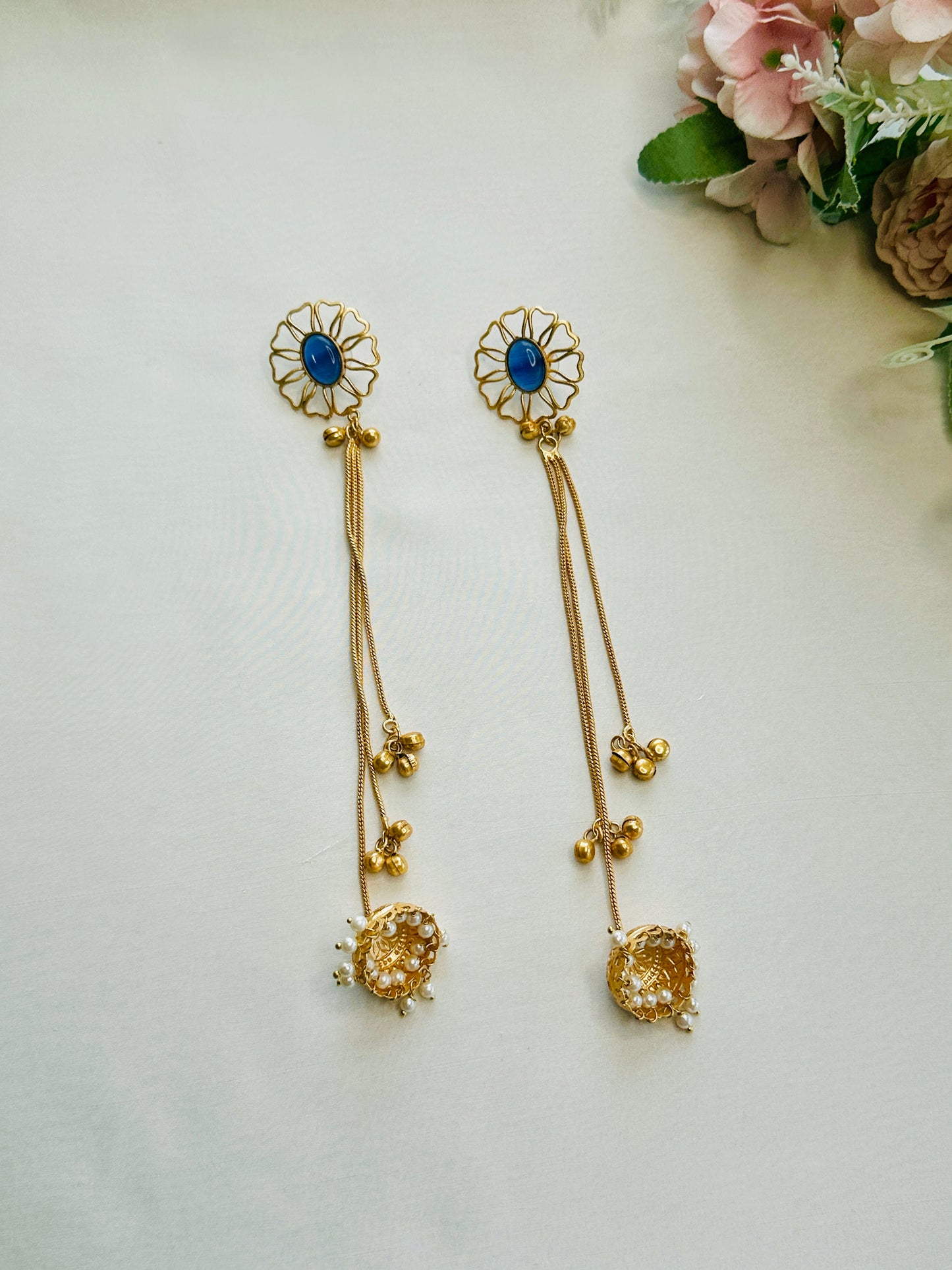 Flower stud Kashmiri Earrings