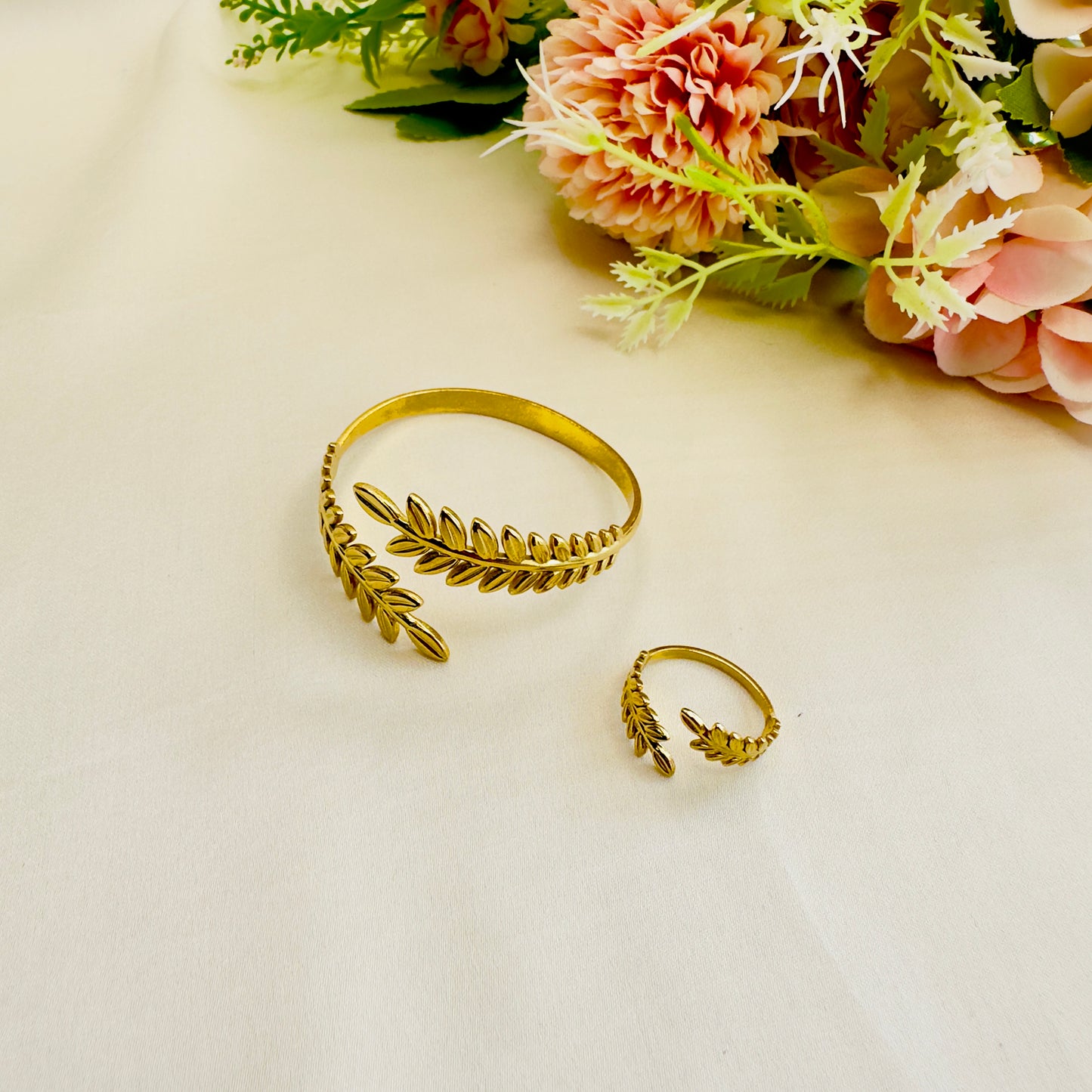 Tarnish Free Bracelet Ring Combo