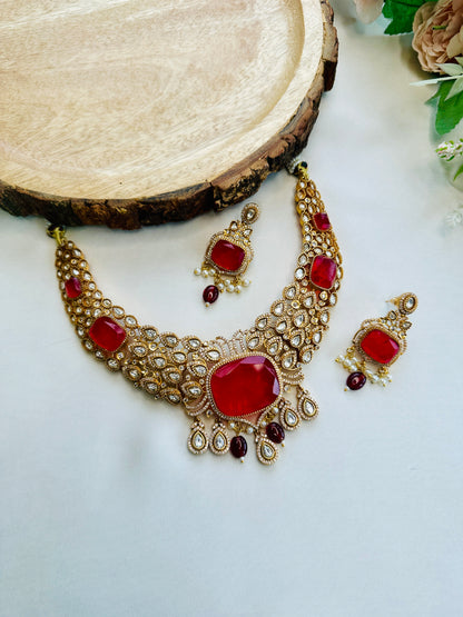 Doublet Kundan Premium Necklace Set