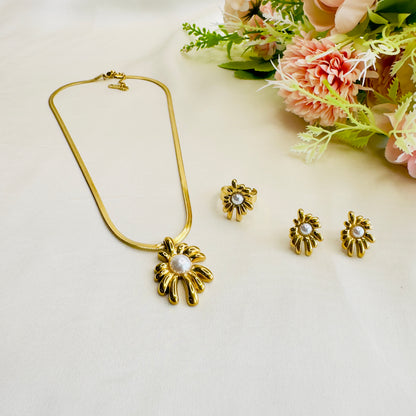 Tarnish Free Necklace set with earrings