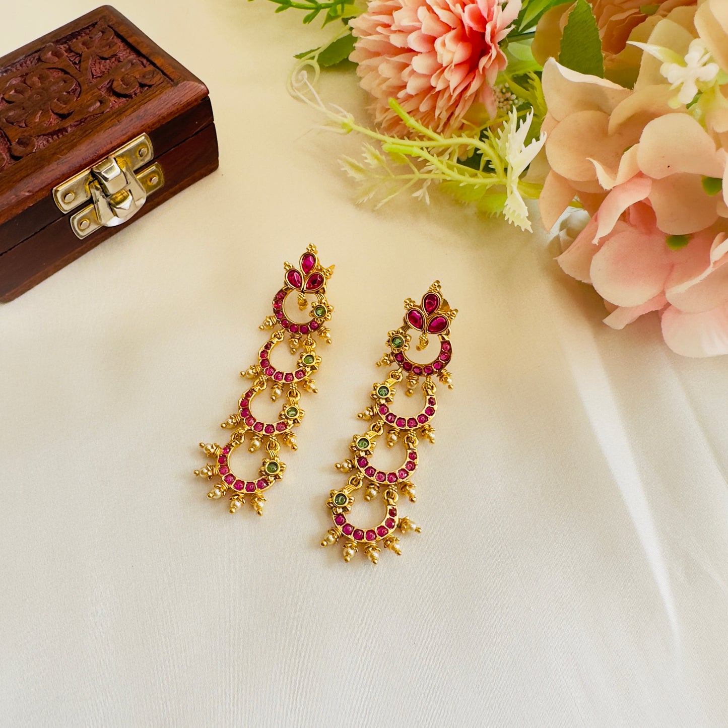 Delicate Design Long Earrings