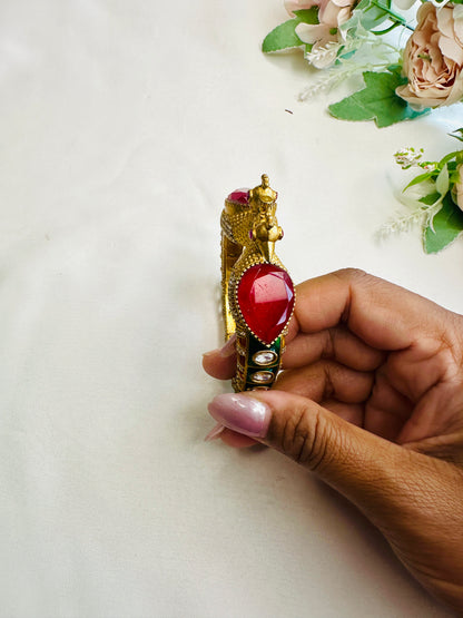 Peacock Motif Doublet openable Bracelet
