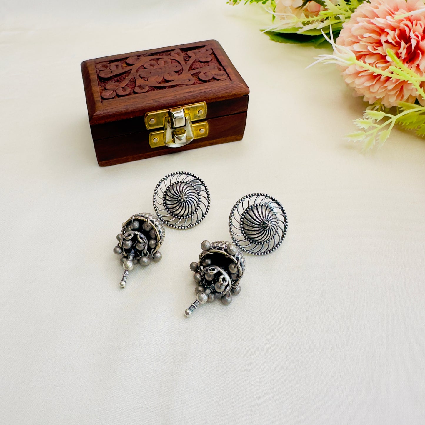 Silver Replica Jhumki