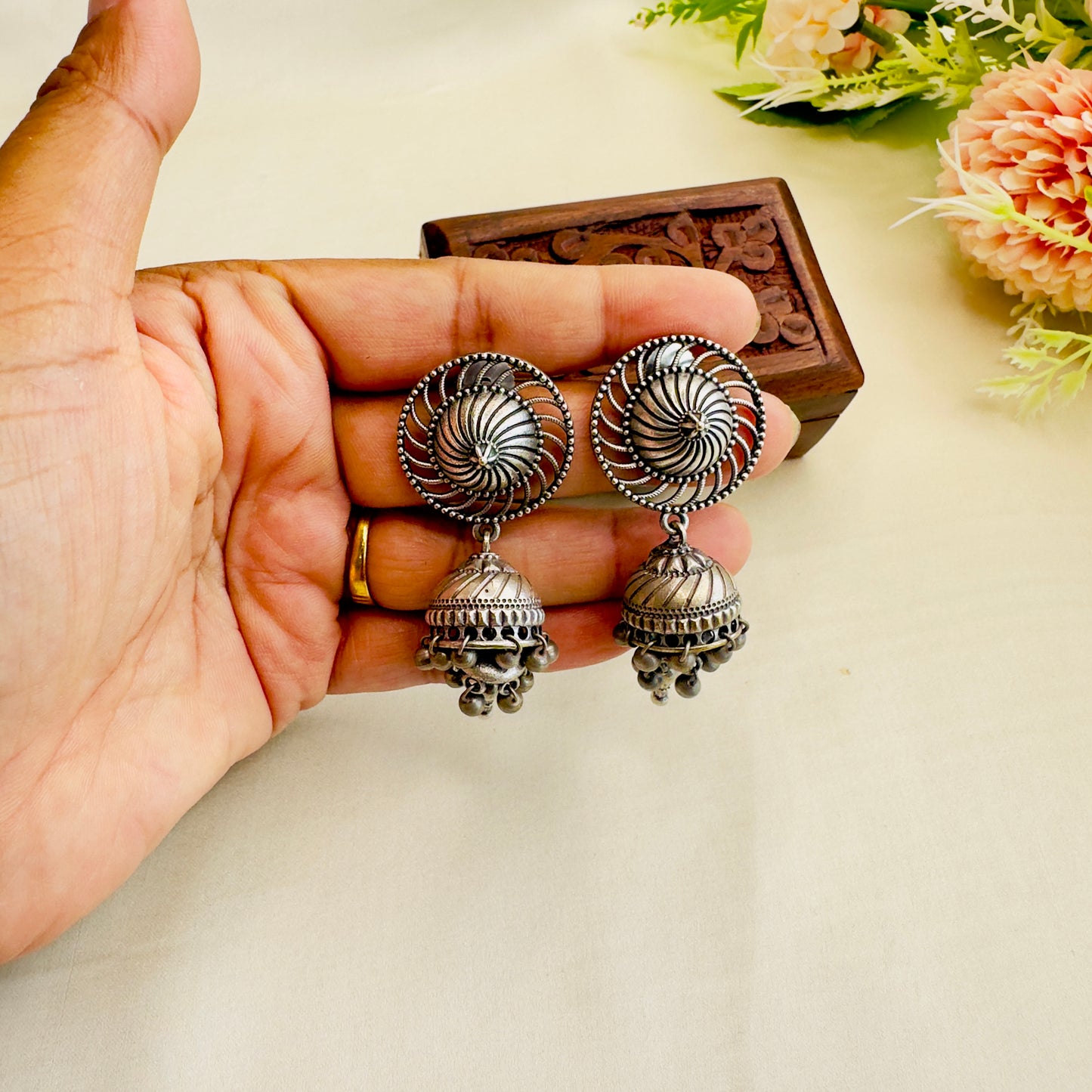 Silver Replica Jhumki