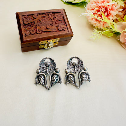 Solid Silver Replica Stud Earring