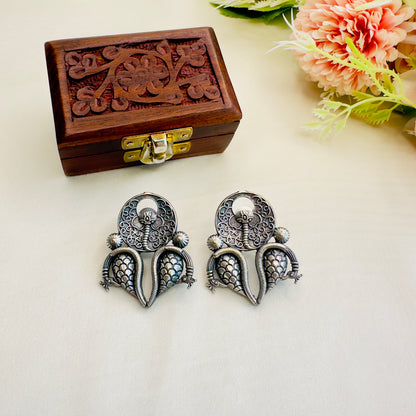 Solid Silver Replica Stud Earring