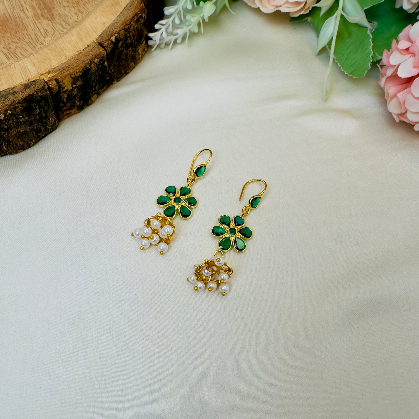 Lightweight Polki Jhumki