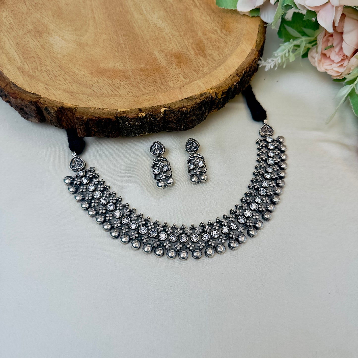 Silver Replica Necklace Set