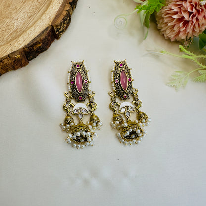 Three Jhumki Earrings