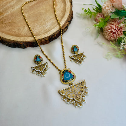 Meenakshi Multicolor Necklace Set