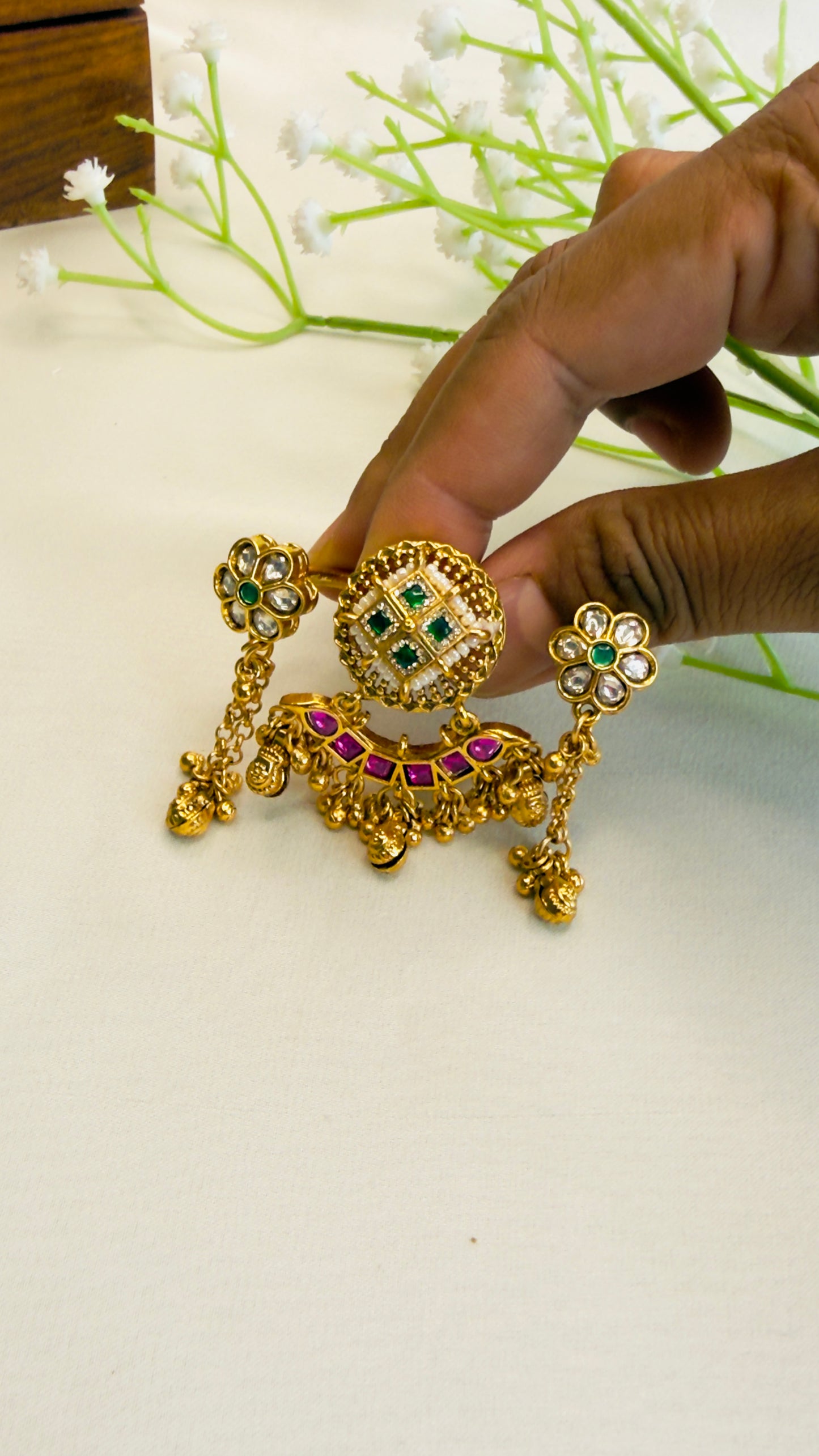 Double finger Multicolor Ring