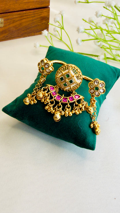 Double finger Multicolor Ring