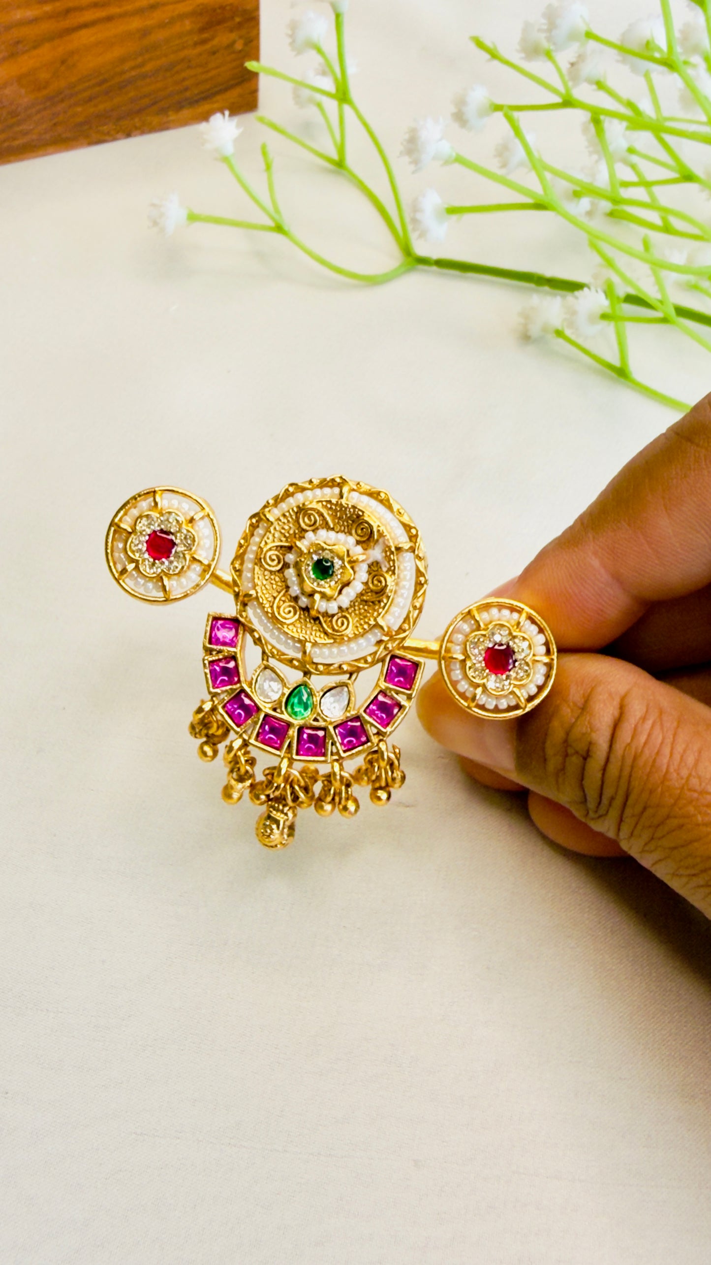 Double Finger Multicolor Ring
