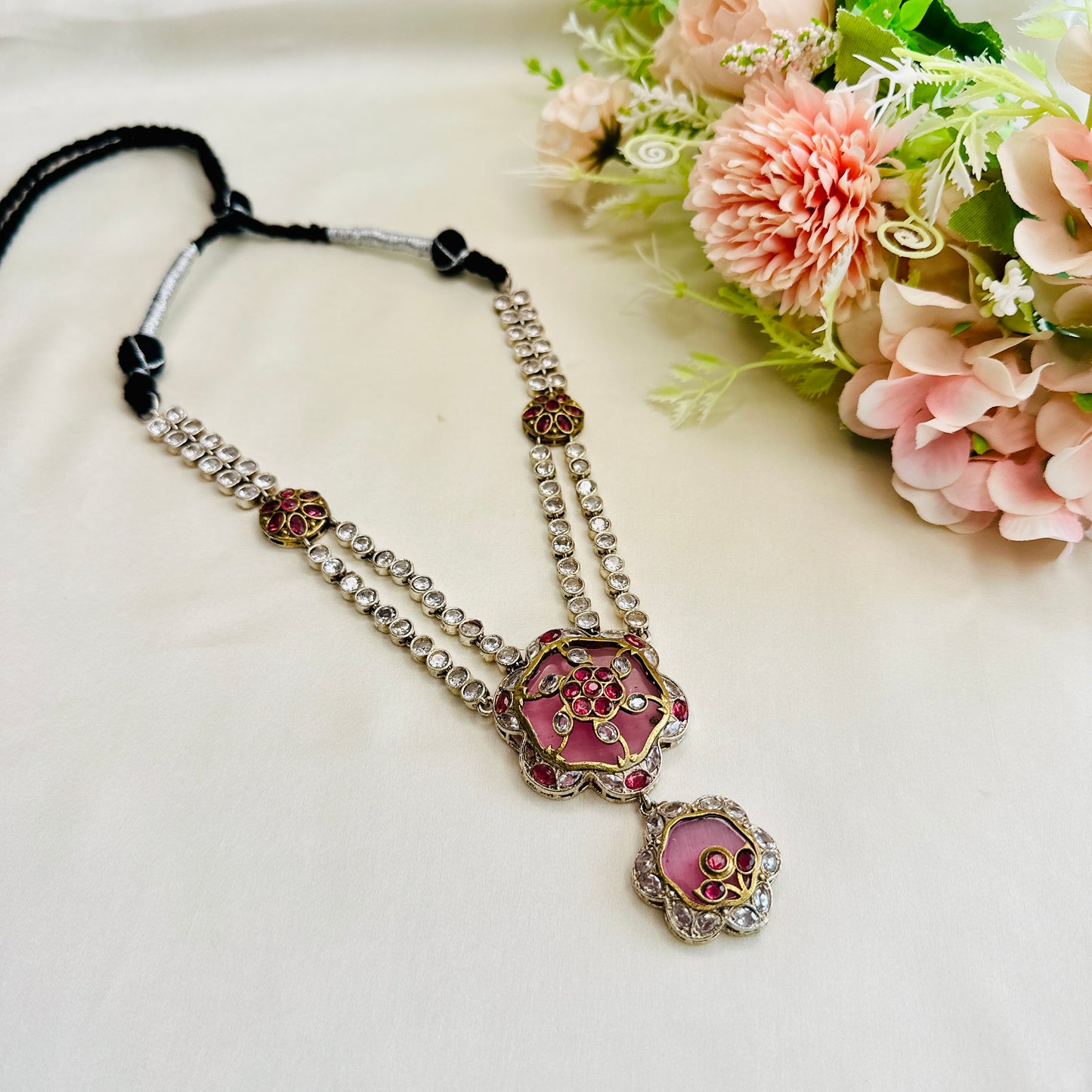 Long Multicolor Necklace Set