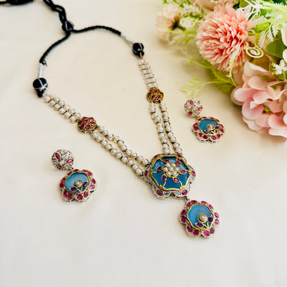 Long Multicolor Necklace Set