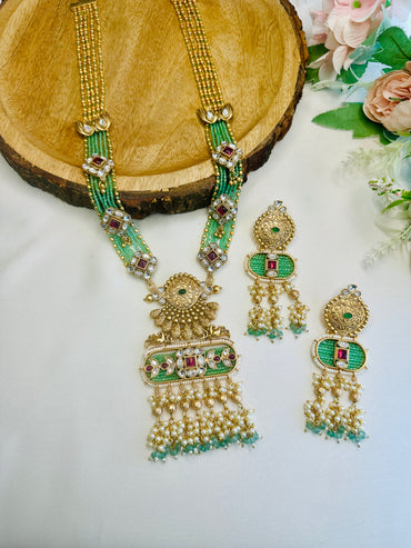 Mint Long Necklace Set