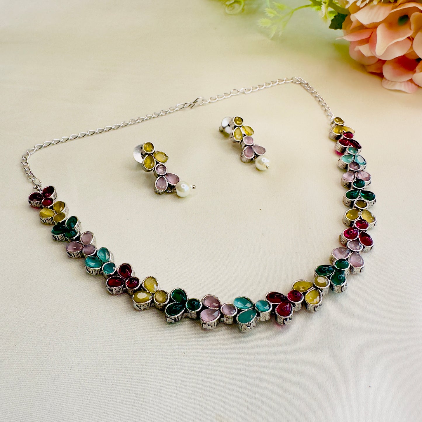 Multicolor Necklace Set