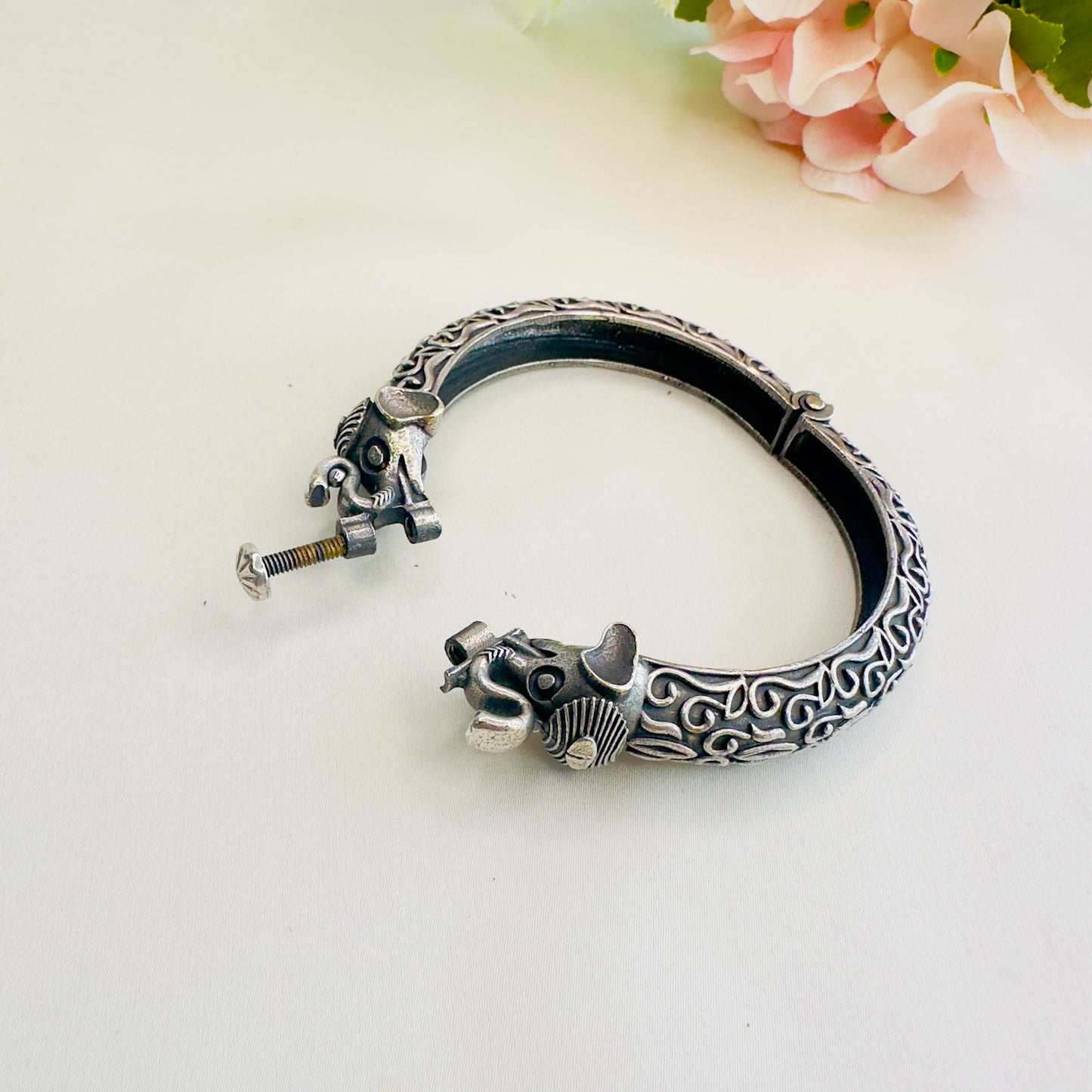 Elephant Motif Solid Replica Bracelet