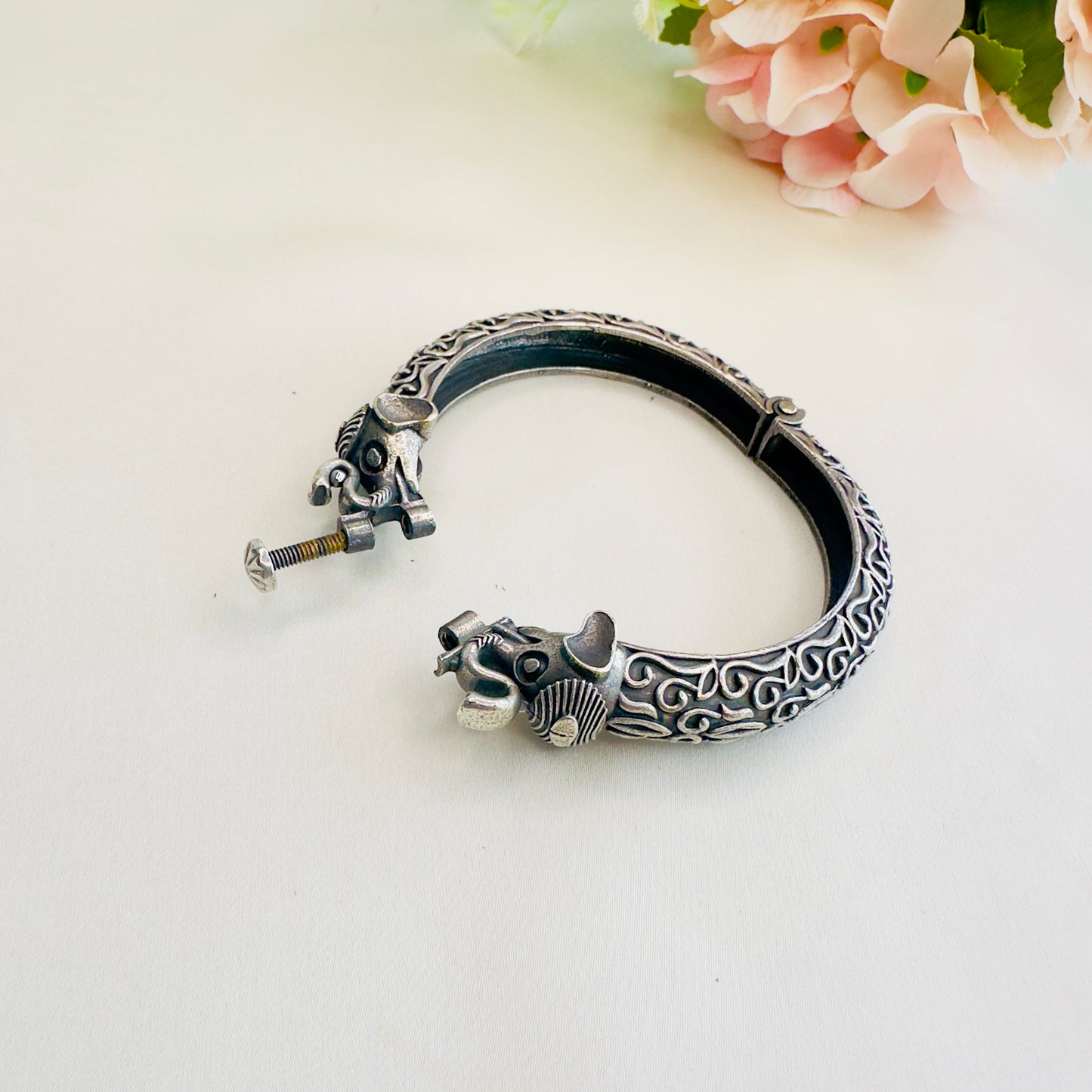 Elephant Motif Solid Replica Bracelet