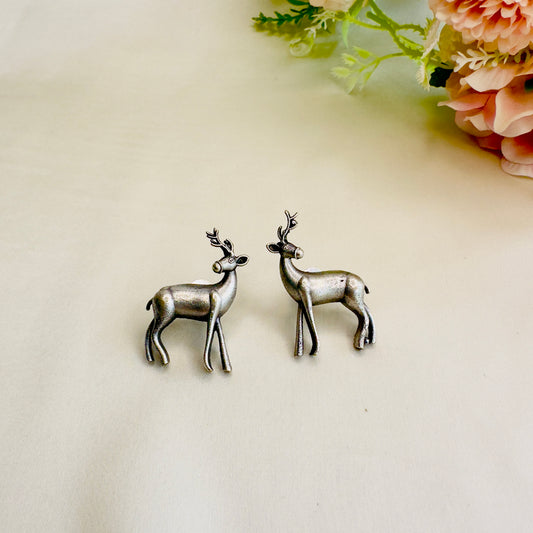 Deer Motif Studs