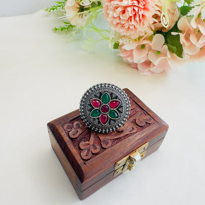 Ruby Green Ring