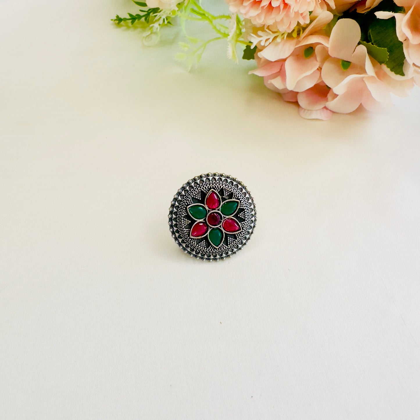 Ruby Green Ring