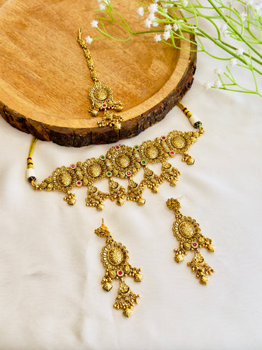 Beautiful Choker Set with Mang tika